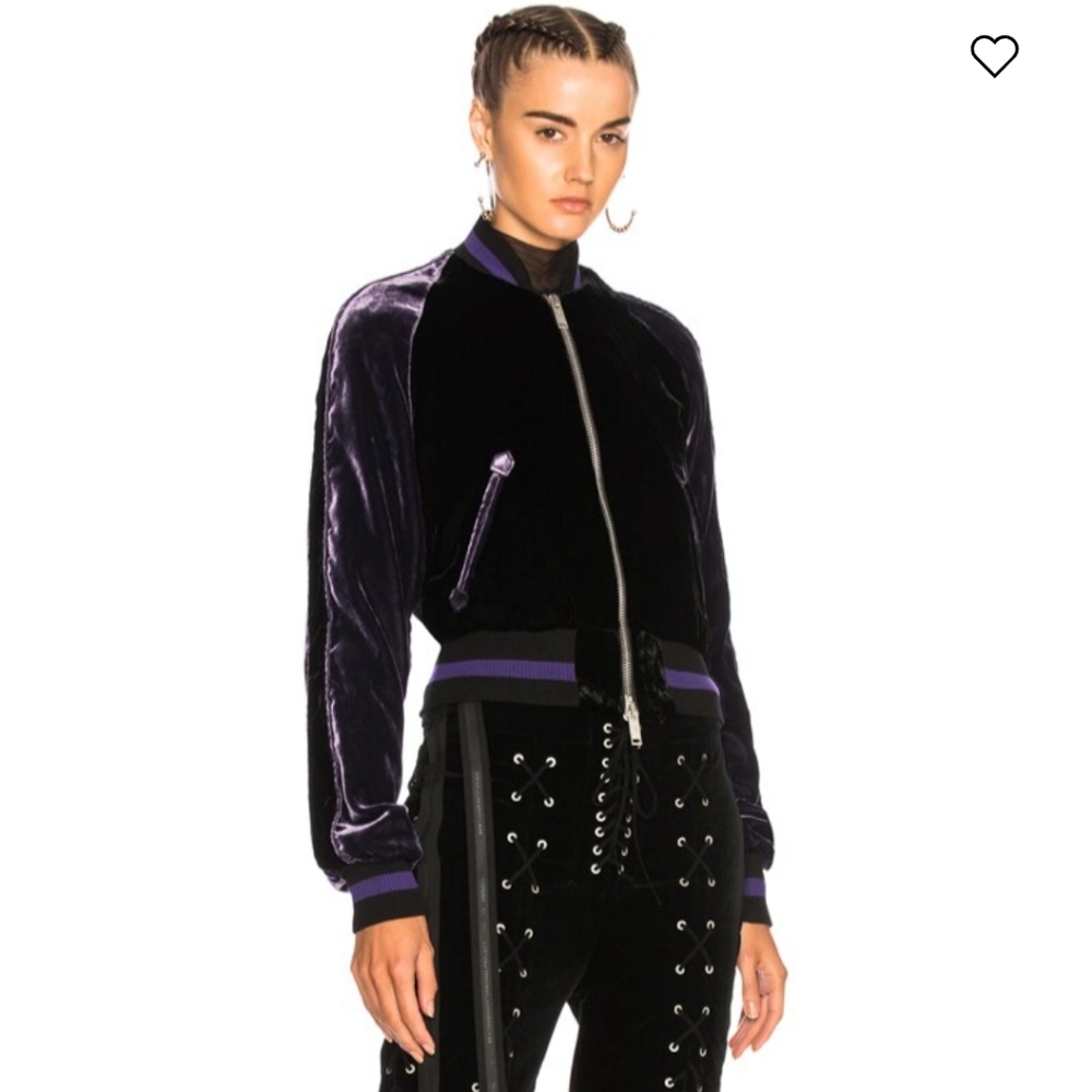 Ben Taverniti unravel project velvet bomber jacket